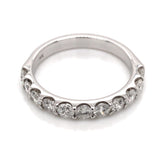 14 Karat White Gold Diamond Ring/Wedding Band at 1 carat total weight*size 6.5